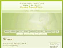 Tablet Screenshot of cascadefamilydentalcenter.com